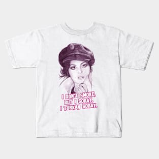 Eva Mendes and Turkan Soray Turkish Queen actress Kids T-Shirt